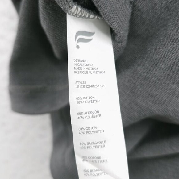 NWT Fabletics Isabel Cute AF Pullover Gray Wide Sleeve Terry Sweatshirt XS - Picture 5 of 8